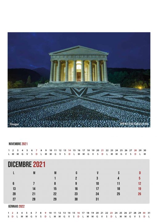 Il Calendario VenetoWay 2021