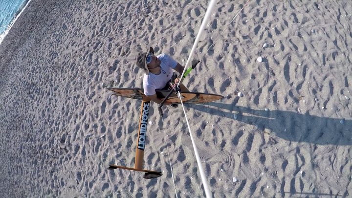 Kitesurf al Lago Santa Croce